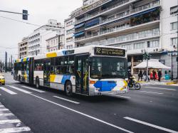 Autobús en Grecia