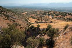 Vistas desde Micenas, Grecia